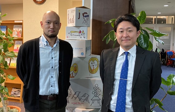 （左から）九州大学 准教授 横田 晋務 様と、助教 下中村 武 様