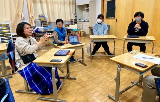 写真:取材の様子