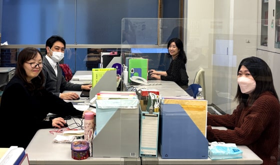 写真:(左から)立教大学 しょうがい学生支援室の皆さん